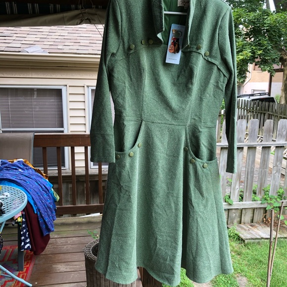 Tatyana Swing dress - winter, thicker fabric. XL a bit oversized - Picture 3 of 5